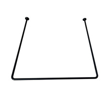 GEYSER® forhængsstang U-form 90 x 90 x 90 cm sort